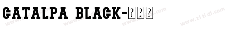Catalpa Black字体转换